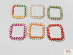 Silk thread bangles with beadwork-Square