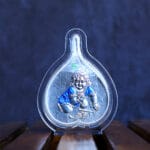 silver finish god in peepal frame