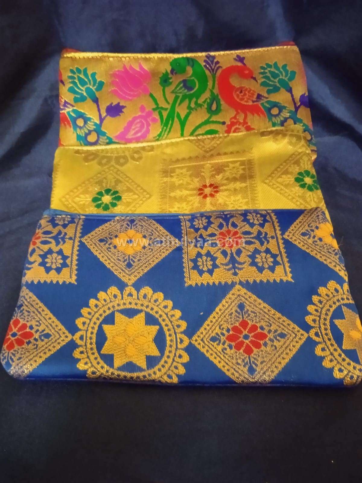 Multicolored Rajasthani Sling Bag With Real Mirror With Embroidered Work  Pattern 3 - Aspire High - 2976391
