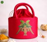 Embroidered Basket potli
