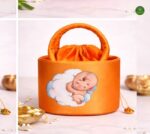 Hand embroidered Basket potli - Image 4