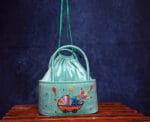 Hand embroidered Basket potli - Image 5