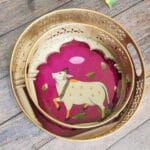Pichwai Round Metal Tray - Image 6