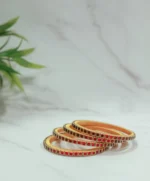 Silk thread Kundan Bangle pair - Image 4