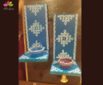 Wooden Diya Holder with bell - Image 4
