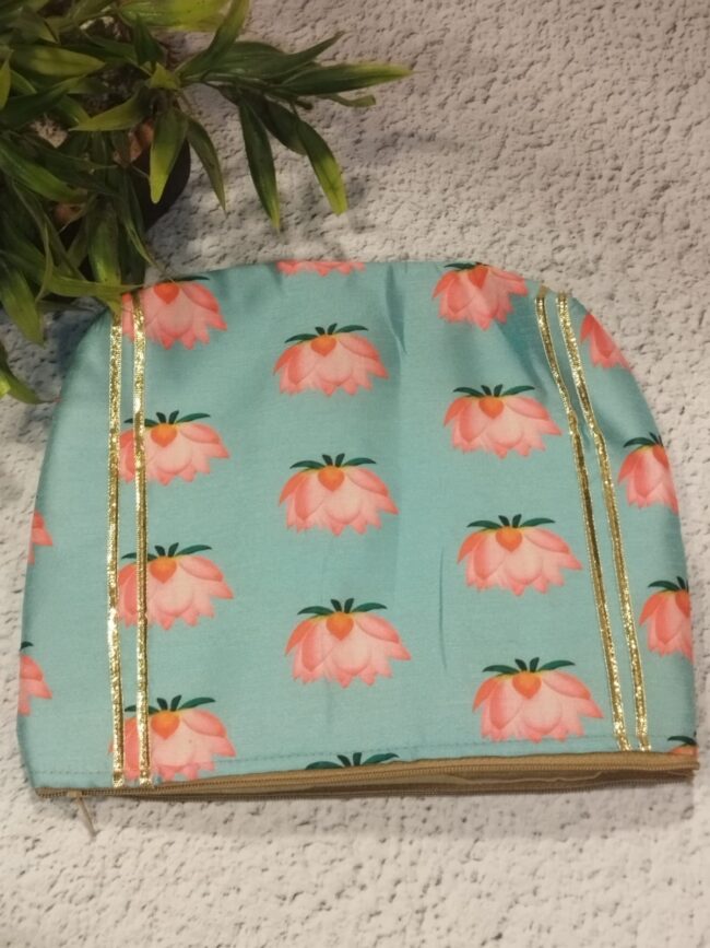 lotus print purse