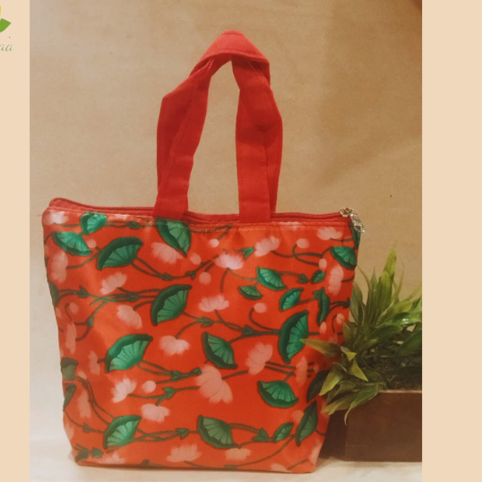 Pichwai Lotus red fancy bag