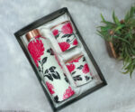 Printed copper bottle set with 2 glass