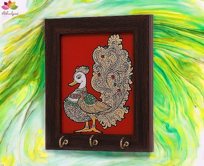 tanjore painting key holder