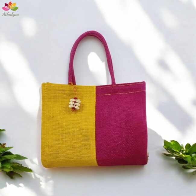 Twin Colour Jute bag