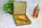 Embossed 3D Flower Oxidised Dry fruit box - Image 2