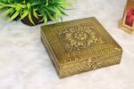Embossed 3D Flower Oxidised Dry fruit box