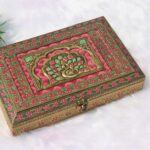 Meenakari Peacock Multi Dry fruit box - Big