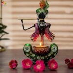 Divine Krishna T-light Holder - Image 4