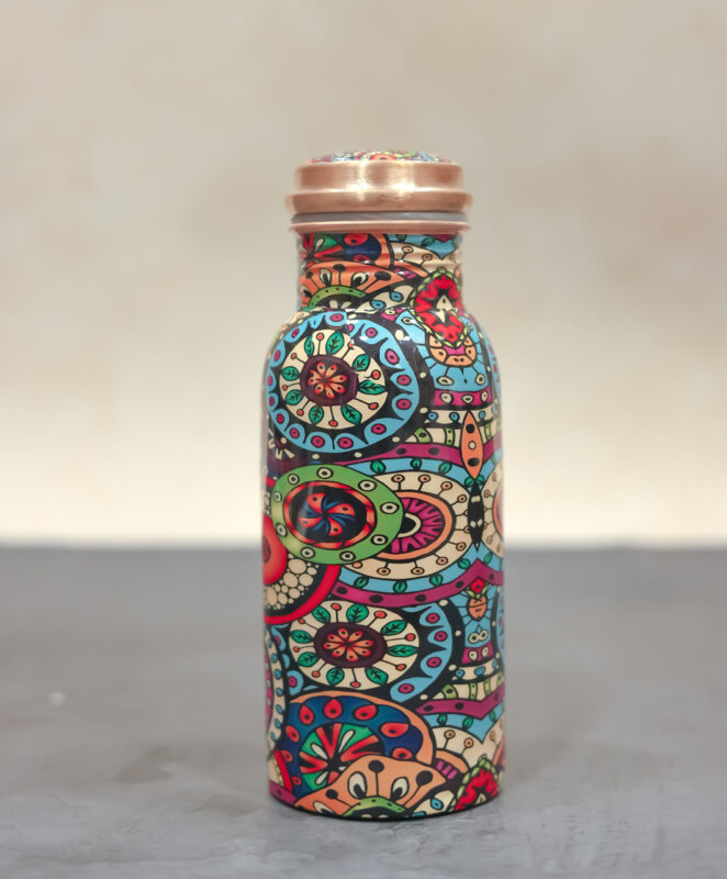 人気マンダラプリント銅ウォーターボトルCopper Bottle FCB11 人気マンダラプリント銅ウォーターボトルCopper Bottle FCB11