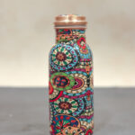 Copper Bottle - 650 ml -Mandala Print