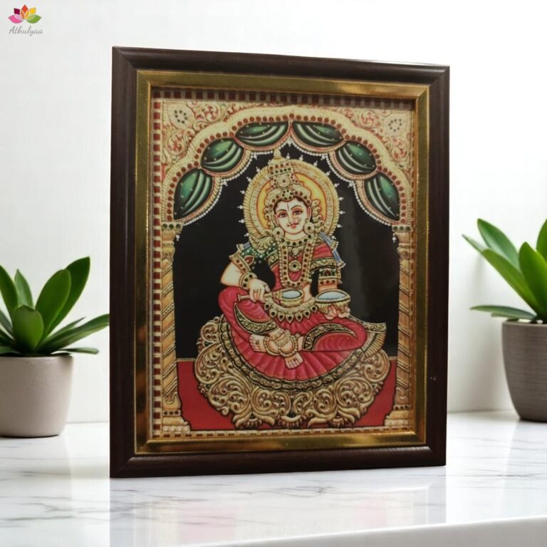 Tanjore style reverse glass painting