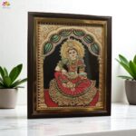 Tanjore style reverse glass painting