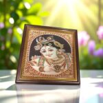 Tanjore Style HD Print Painting - Krishna