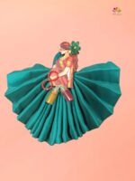 Silk cotton blouse bit with Baby shower haldi kumkum - Image 2