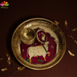 Pichwai Brass Tray  - Small
