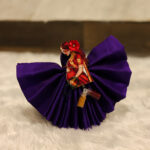 Silk cotton blouse bit with Baby shower haldi kumkum