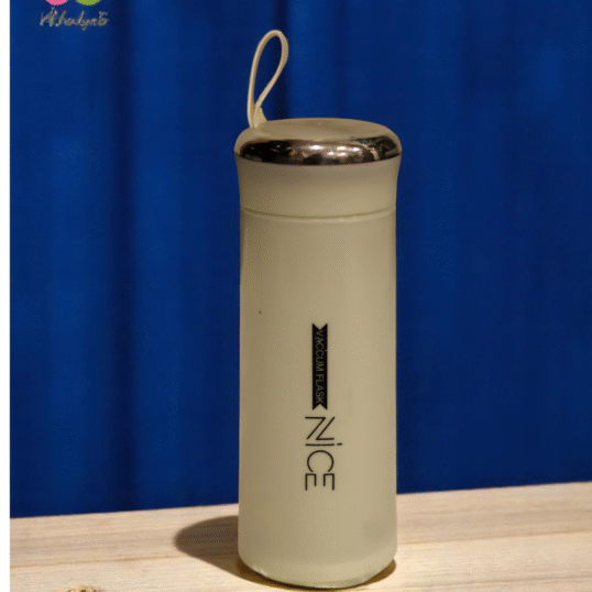Nice white bottle with a silver cap