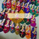 Silk cotton blouse bit with Girl haldi kumkum - Image 2