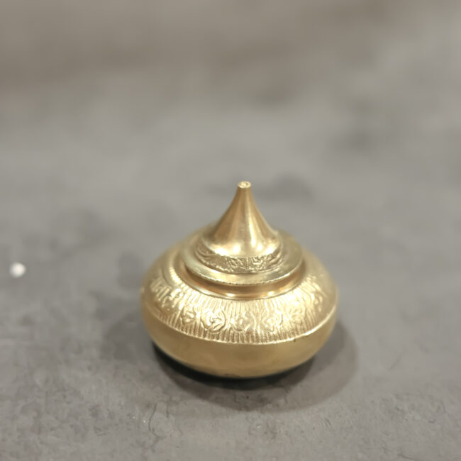 Brass handicrafted kumkum box - Image 5