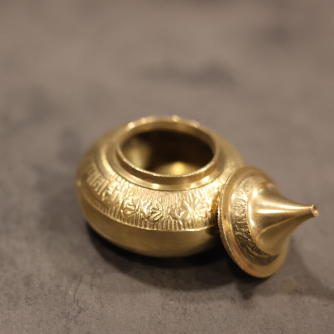 Brass handicrafted kumkum box - Image 4
