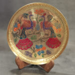 Brass Peacock Etched Plate - Image 3