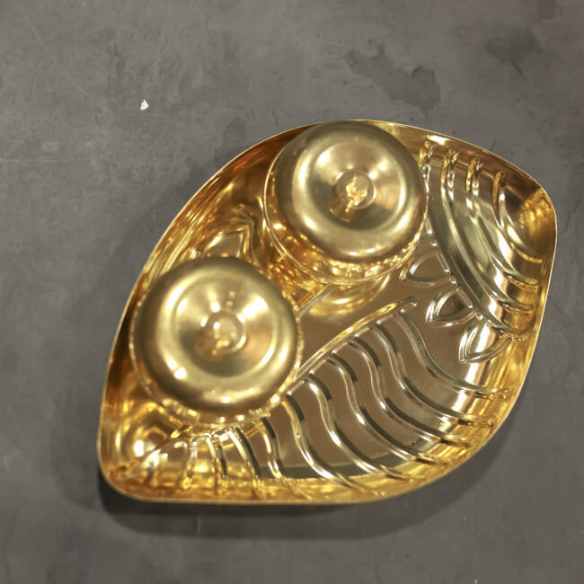 Brass Haldi Kumkum tray - Image 2