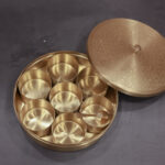 Brass Masala Box with etched lid
