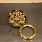 Brass Masala Box with transparent lid-small