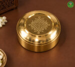 Brass kolam Mini Pooja / Masala Box - Image 3
