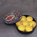Mandala Print Masala Box- Blue
