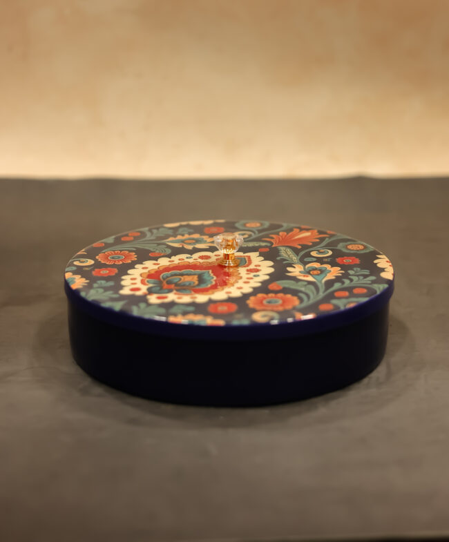 Mandala Masala boxes (4) Mandala Print Masala Box- Blue - Image 8