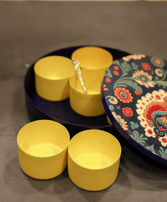 Mandala Masala boxes (6) Mandala Print Masala Box- Blue - Image 6