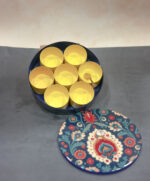 Mandala Print Masala Box- Blue - Image 5