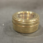 Brass Mini Pooja Box with transparent lid
