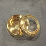 Brass Mini Pooja Box with transparent lid - Image 2
