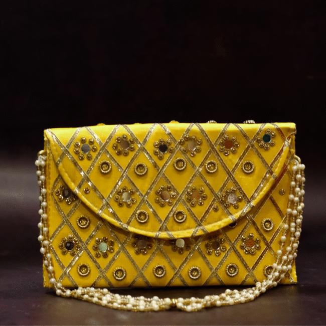 Rs.130 (22) Mirror embroidery purse - Image 1