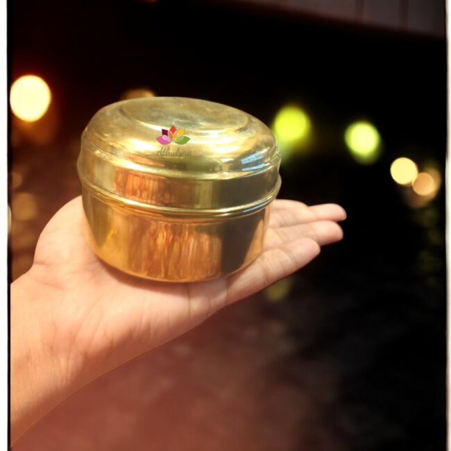 Brass Mini Pooja / Masala Box - Image 3