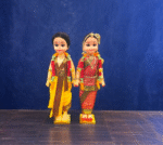 Iyengar Style Wedding Couple Dolls with base