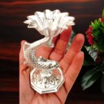 German Silver Matsya Diya - Image 2