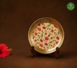 Brass plate - 6 inches - Lotus Bloom & Pichwai Design - Image 5