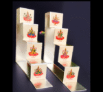 German silver Ashtalakshmi Diya steps - 5 Steps - Image 2