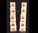 German silver Ashtalakshmi Diya steps - 5 Steps