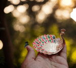 Peacock Dry fruit bowl-small - Image 3
