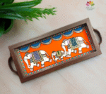 Tanjore Style Painting tray - Image 3
